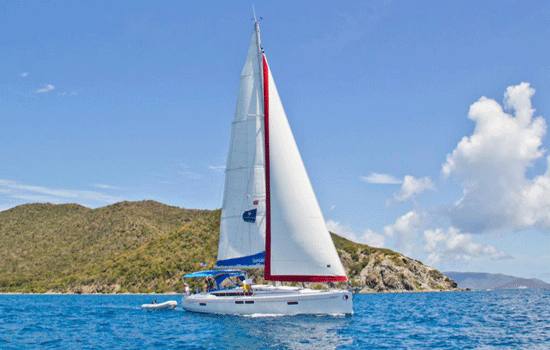 BVI Yacht Charter: Sun Odyssey 47 Monohull From $4,299/week 3 cabins/ heads sleeps 8 Dock