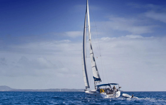 The Jeanneau 51.4 at the sea