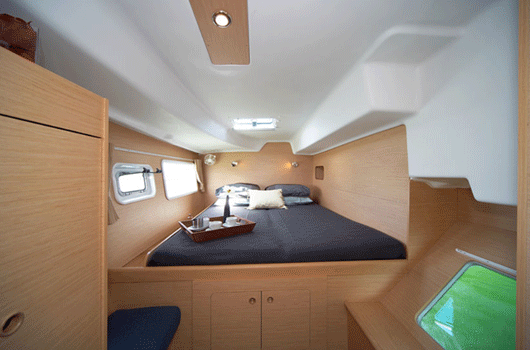 4 spacious and comfortable double cabins