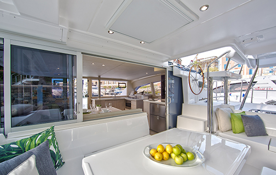 How about dining aboard the Leopard 403?