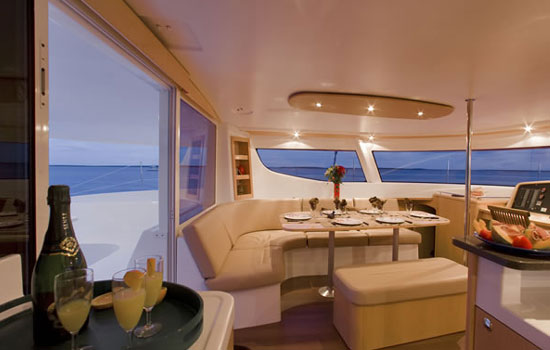 Luxurious interior, with panoramic view