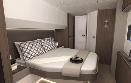 The Bali 4.8 features 5 double cabins