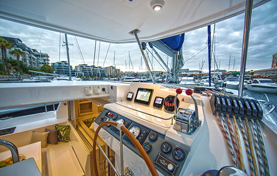 Enjoy the fantastic view inside the Lagoon 424