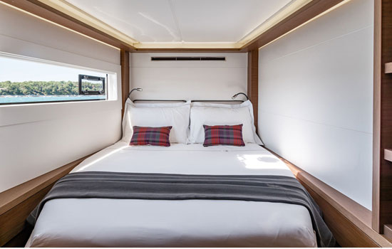 The Lagoon 46 features 4 double cabins