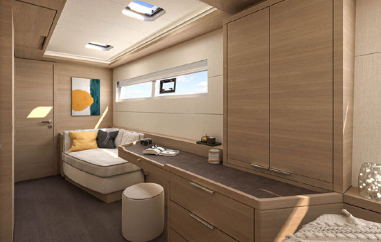 Lagoon 51 features 4 comfortable cabins