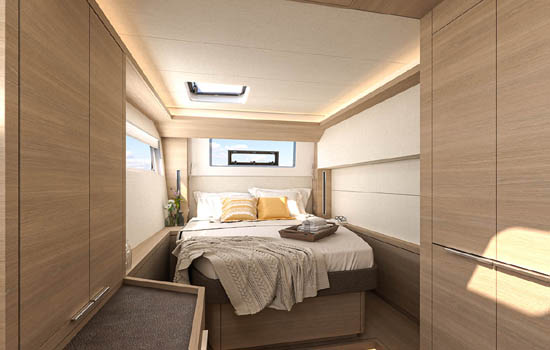 Lagoon 51 features 4 comfortable cabins