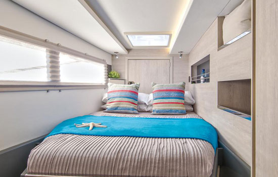 Spacious double cabins