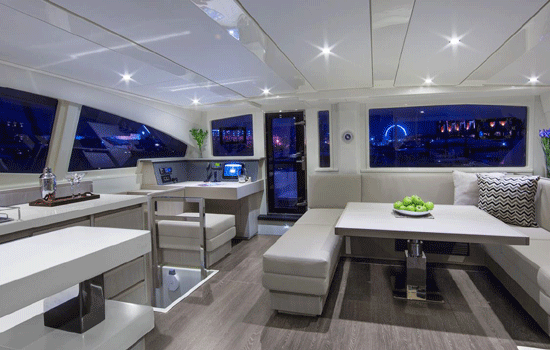 Spacious and luxurious interior of the Leopard 514 PC
