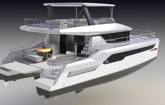 The lovely Leopard 534 power catamaran