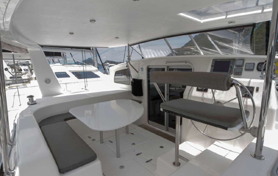 Exterior of the Fountaine Pajot Saba 50