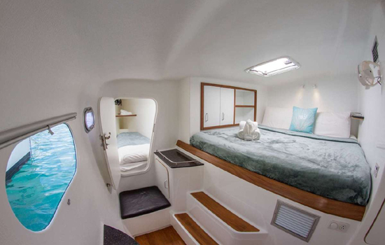 Interior of the Fountaine Pajot Saba 50