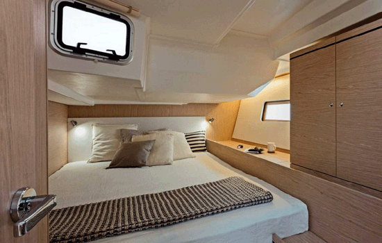 The Beneteau 52.3 features 3 double cabins
