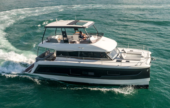 The beautiful Fountaine Pajot Motor Yacht 5