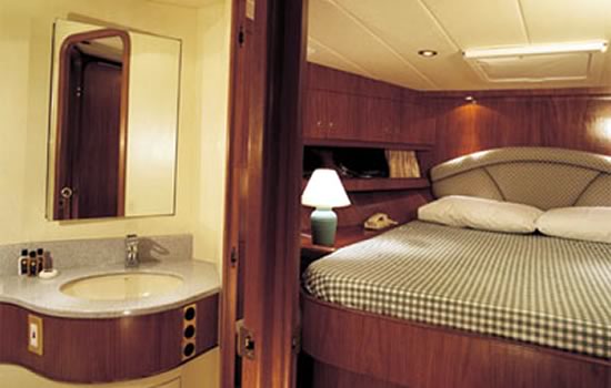 Spacious cabins make sleeping a pleasure