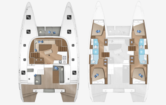 Layout of the Lagoon 420