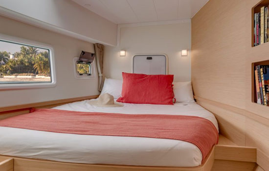 Spacious and comfortable cabins