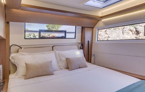 The Lagoon 505 features 5 cabins