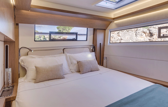 The Lagoon 50 features 5 double cabins