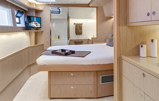 Spacious and comfortable cabins