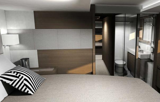 Spacious en-suite cabins