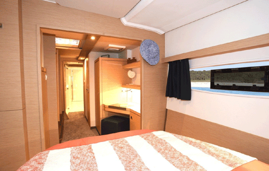 Spacious and comfortable cabins