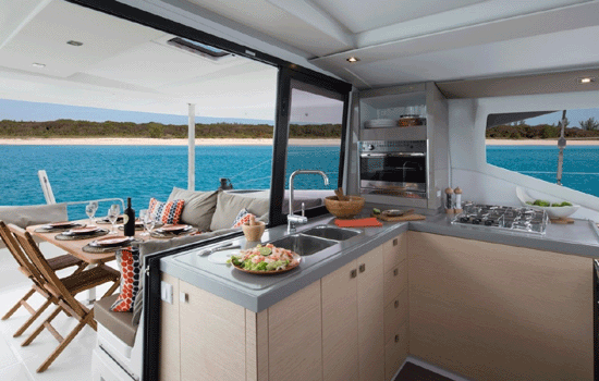 Cockpit and galley