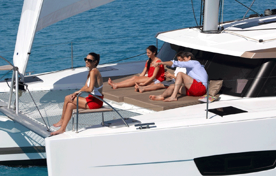 Lucia 40 is the perfect yacht for your family vacation