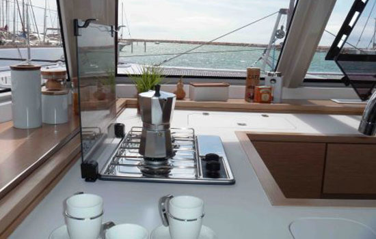 Galley of the Nautitech Open 46