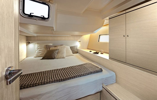 The Oceanis 51.1 features  4 double cabins