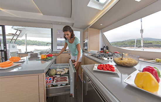 Well equipped galley