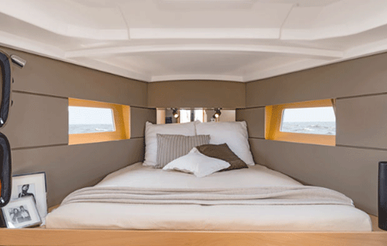 The Oceanis 38.1 features 3 double cabins