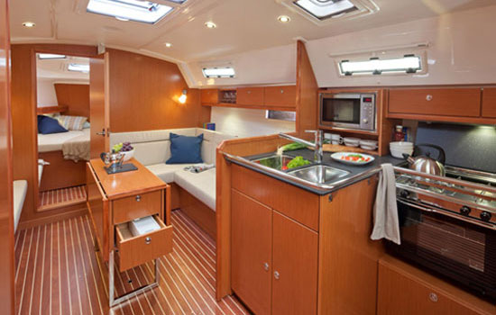 Interior of the Bavaria 37