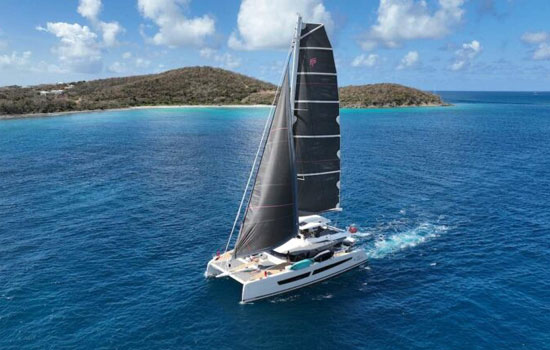 The Fountaine Pajot Alegria 67underway