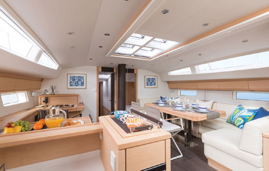 Elegant Interior of the Jeanneau 64