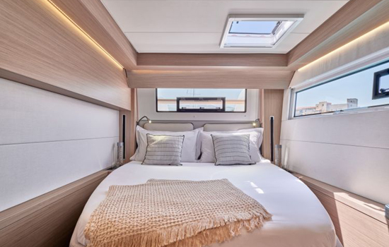 The Lagoon 51 features 4 double cabins