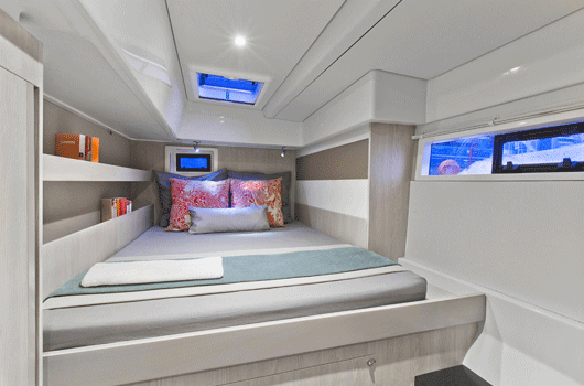 Comfortable cabin of the Leopard 514