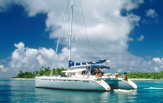 The Marquise 56 at anchor