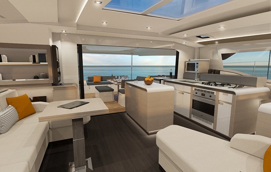 Galley of the Fountaine Pajot New 51