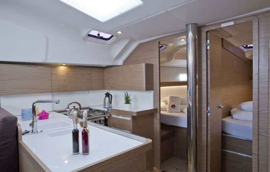 Well appointed interior, of the Elan Impression 50