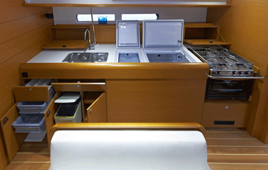 Well equipped galley