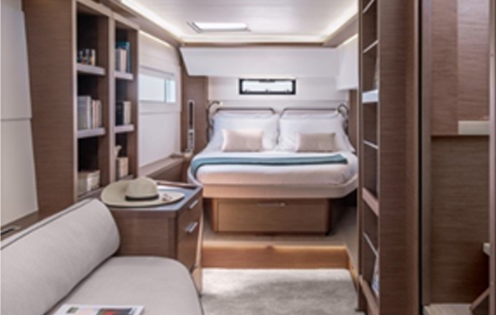 The Lagoon 46 features 4 double cabins