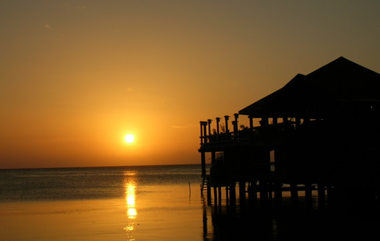 Sunset in west end, Roatan