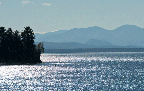 The beautiful Lake Champlain