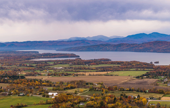 View of the valley