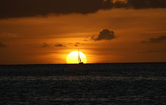 Enjoy the sunset at Windward Islands