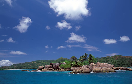 Off the north coast of Mahé in the Seychelles, Cerf Island