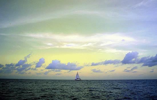 Sailboat at Sir Francis Channel