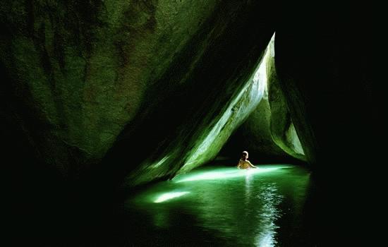 Magical caves at The Baths