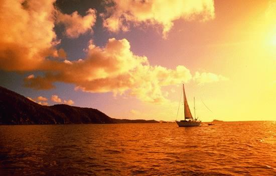 Sunset sail in Virgin Gorda