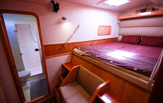 The Francis 50features 4 double cabins